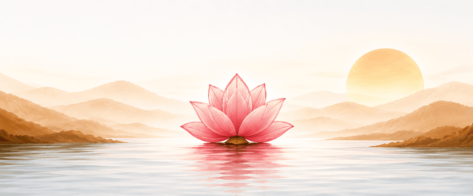 Sunrise with Lotus